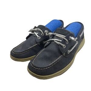 Size 9 - Women’s Sperry Top Sider Leather Boat Shoes - Blue